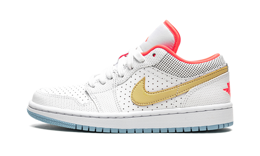 AIR JORDAN 1 LO SE WMNS "White / Sesame / Flash Crimson" DC9509 100