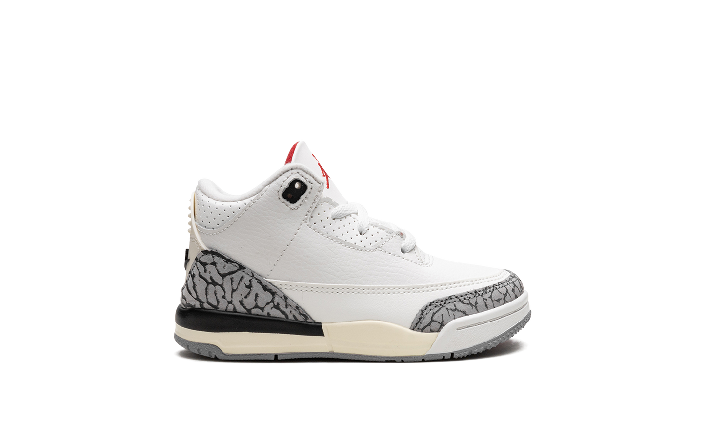 Air Jordan 3 TD "White Cement Reimagined 2023" DM0968 100