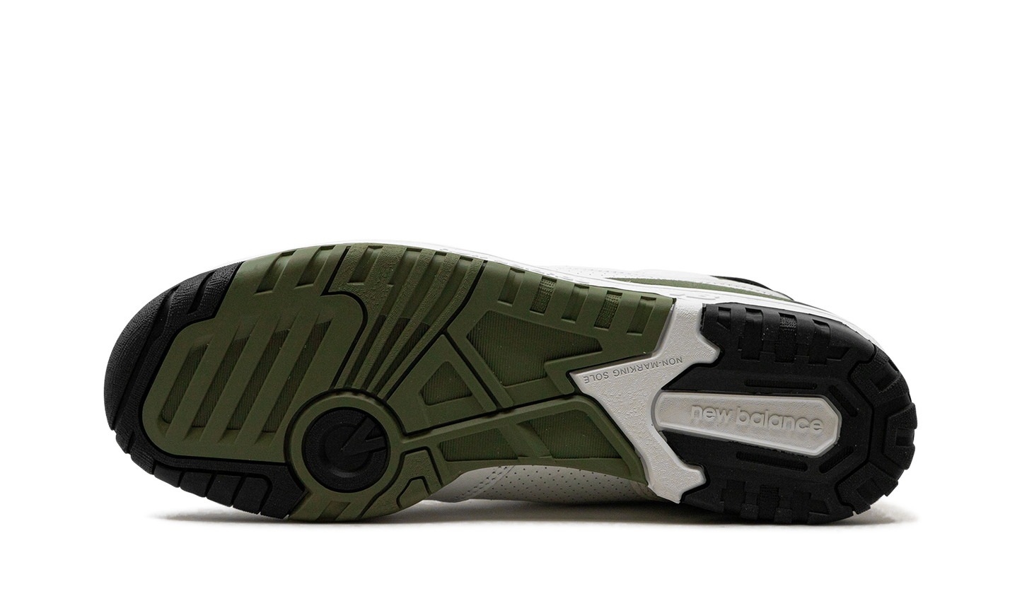 550 "White / Dark Olivine" BB550DOB