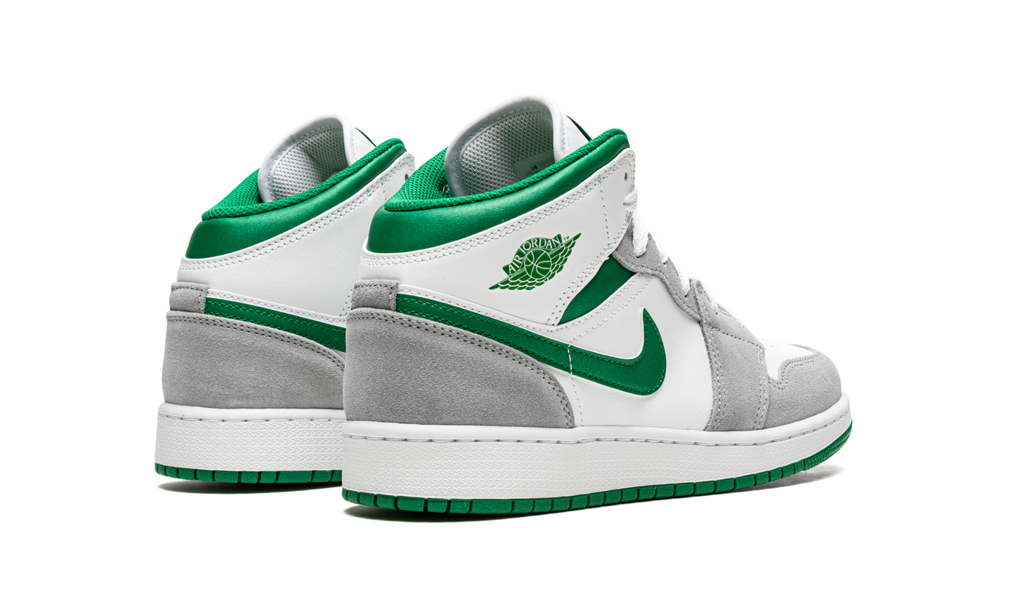 Air Jordan 1 Mid SE GS "Grey / Pine Green" DC7248 103